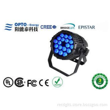 High Power RGBW 4 in 1 64 Led Stage Lights / Black Led Par